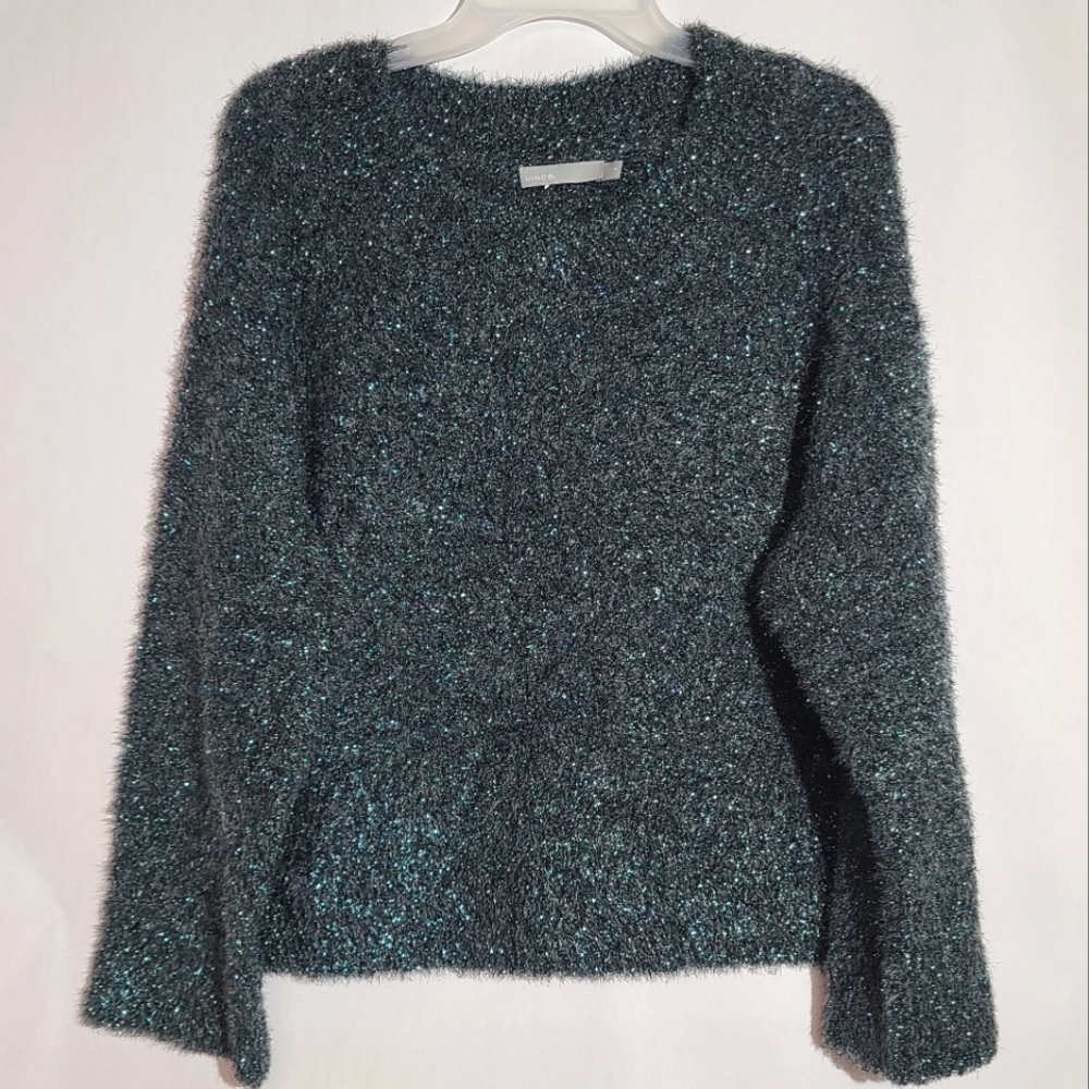 Vince metallic boxy knit sweater - Picture 3 of 12
